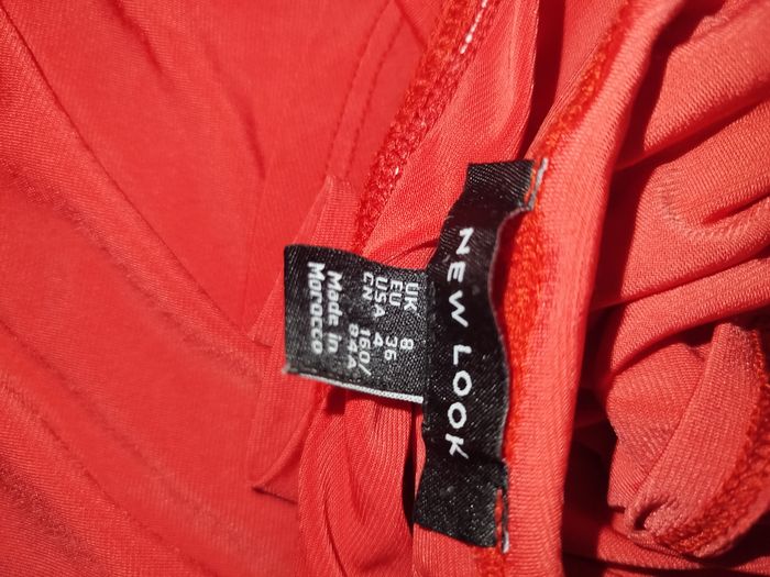 Body rouge volanté- New Look- Taille S - photo numéro 3