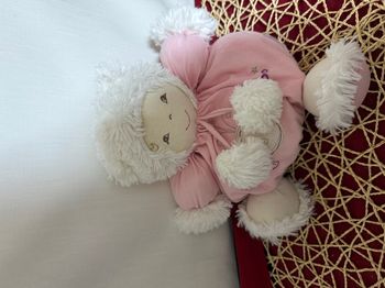 Doudou patapouf poupon KALOO rose Igloo poisson