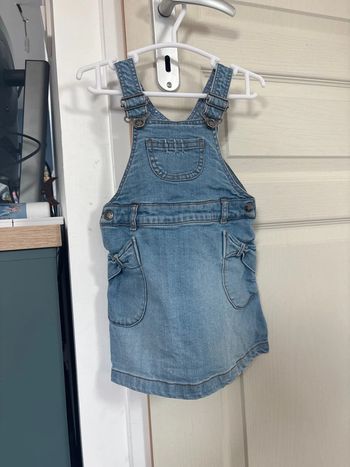 Robe salopette en jean tex, 23 mois