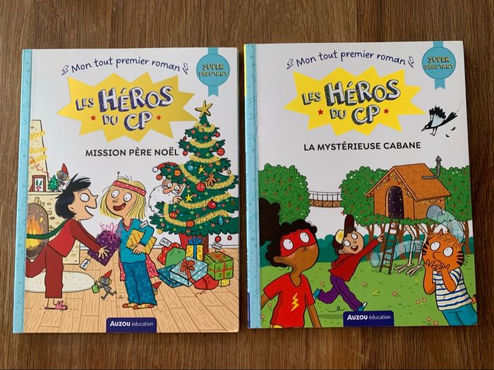 2 livres Les héros du CP Super Débutant