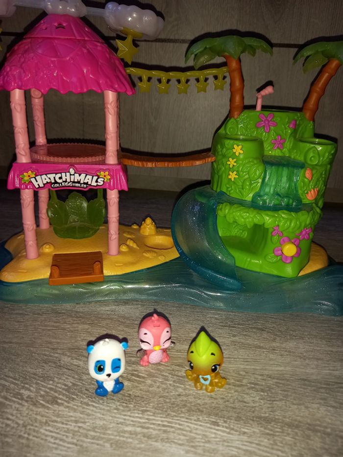 maison hatchimals musical et lumineuse avec 3 personnages - photo numéro 3