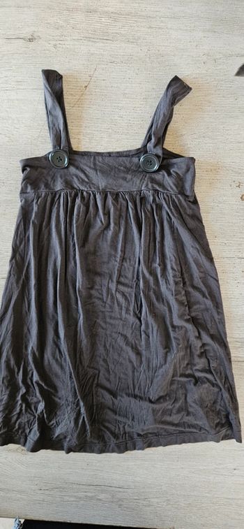 Blouse à bretelles brune, Okaïdi, taille 8 ans, nickel