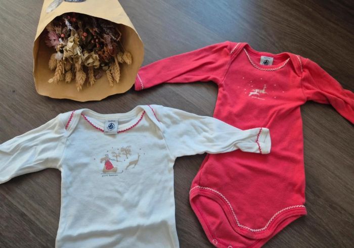 Lot de 3 bodies Petit bateau 6 mois - photo numéro 3