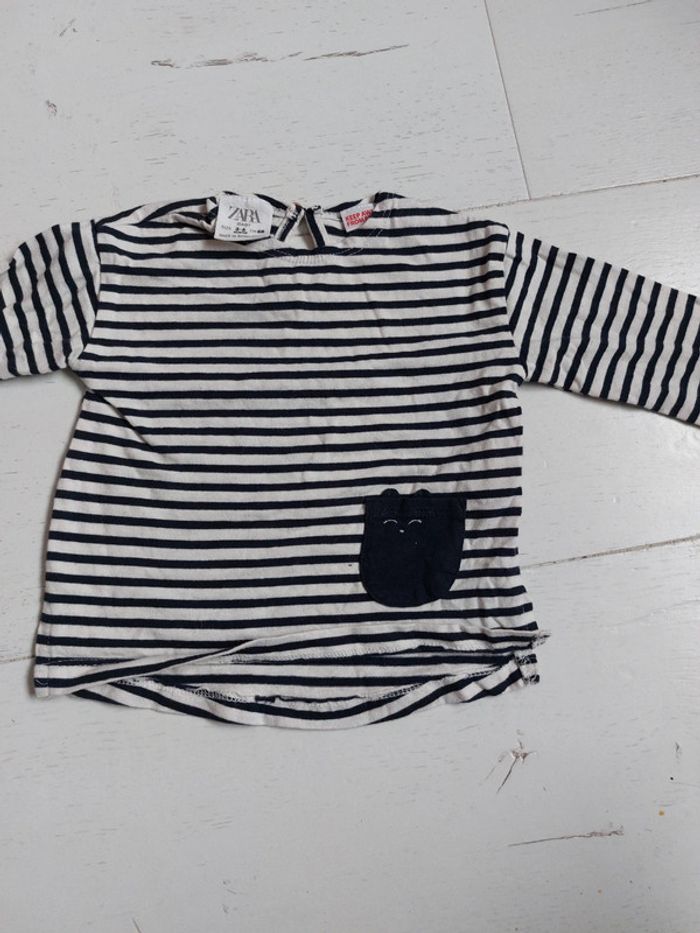 Lot de 2 t-shirts manches longues Zara / H&M - photo numéro 6