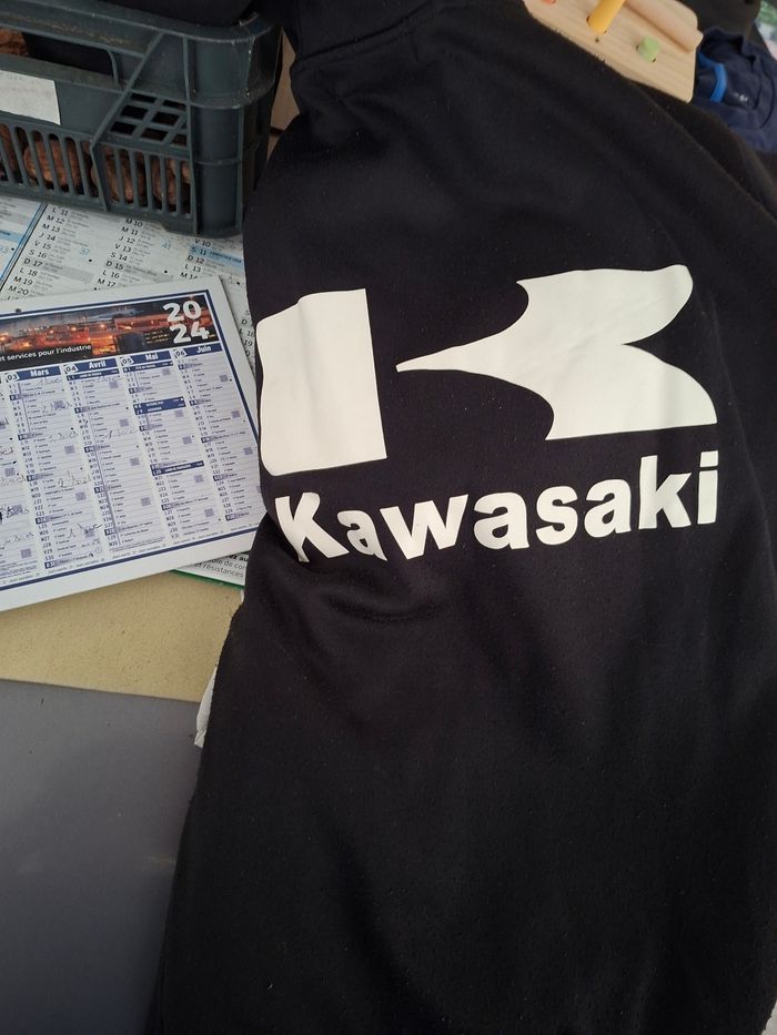 Gilet et polo moto kawasaki - photo numéro 3