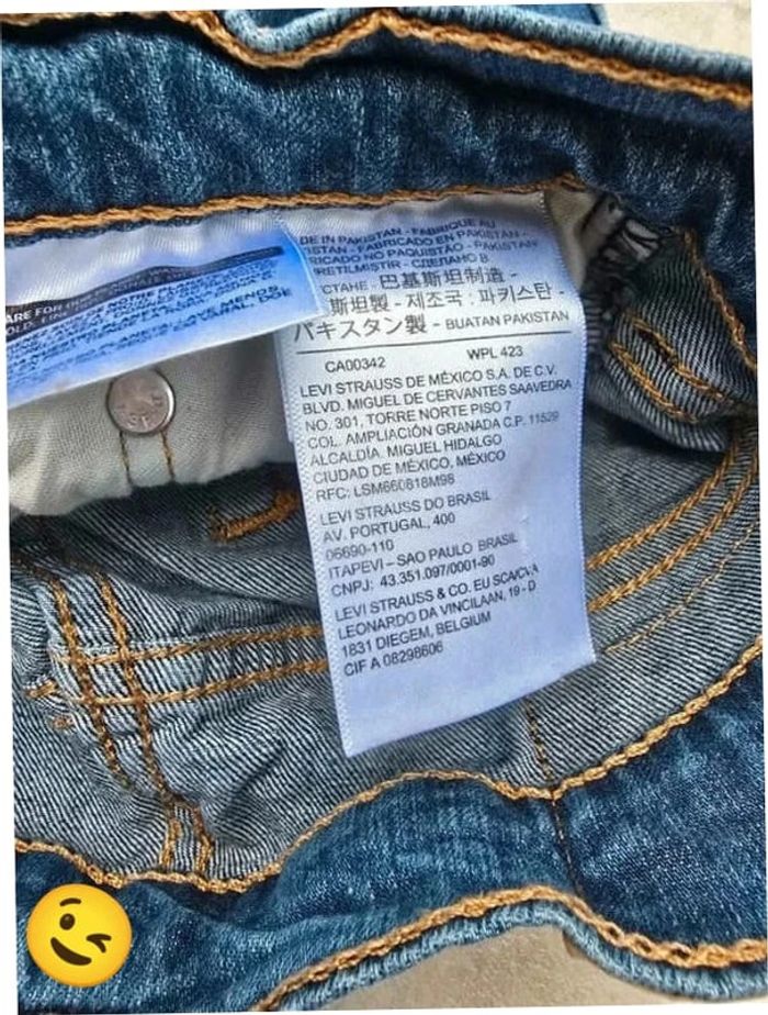 Jeans Levi's 513 W28 FR38 L30 coupe droite bleu Homme Men pan273b - photo numéro 7