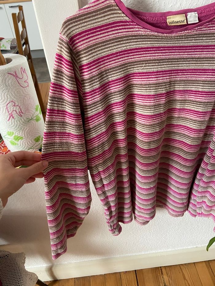 Haut de pyjama à rayure - photo numéro 2