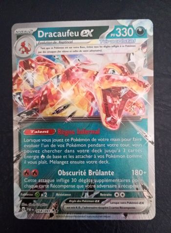 Carte pokémon Dracaufeu Ex 054/091 Destinées de Paldéa .Fr