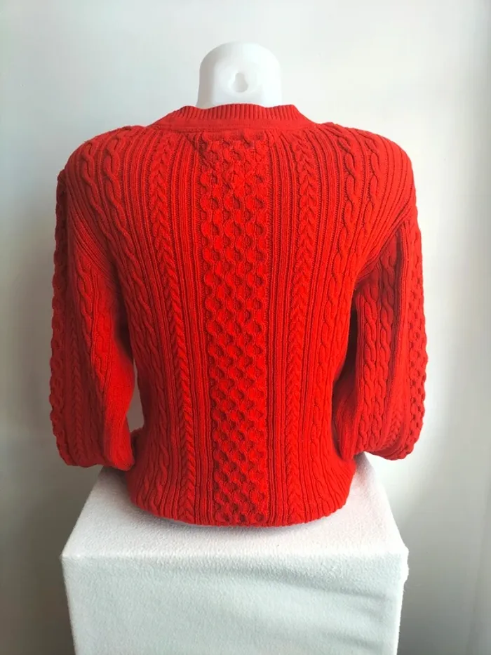 Pull Femmes Maille Torsadés 100% Coton - Tommy Jeans - Taille XL - photo numéro 5
