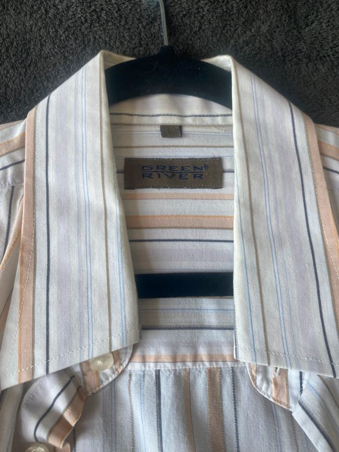 Chemise lignée manches courtes - photo numéro 2