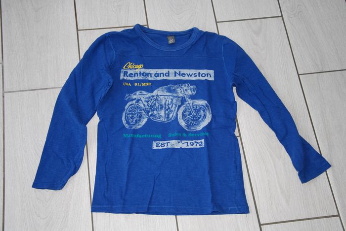 t-shirt manches longues garçon 7-8 ans zara