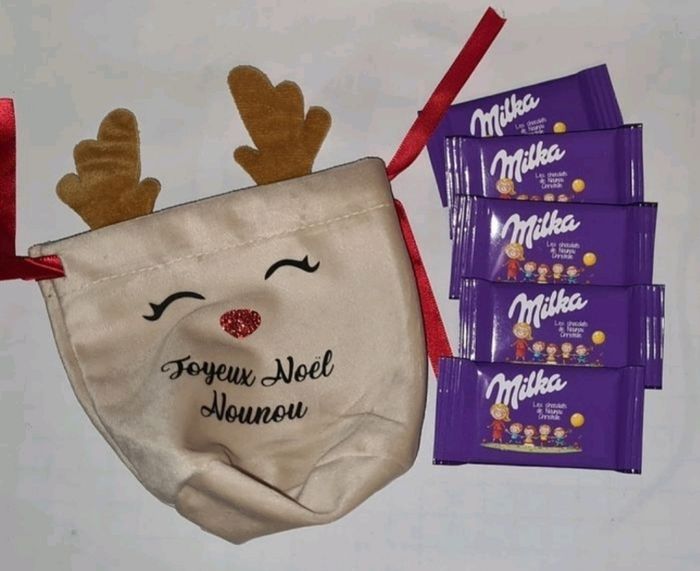 Pochette de Noël renne personnalisée