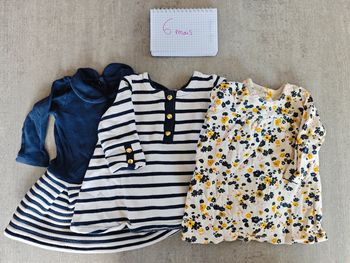 Lot 3 robes petit bateau