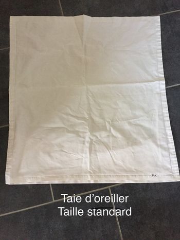 Taie d’oreiller blanc BC