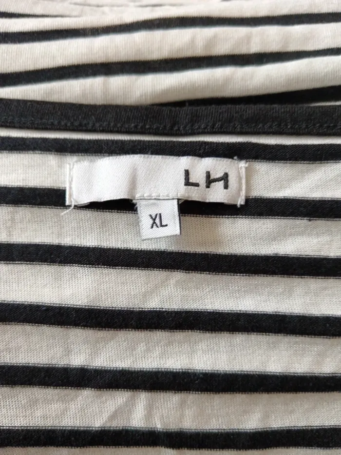 C25 t-shirt rayé La halle XL - photo numéro 3