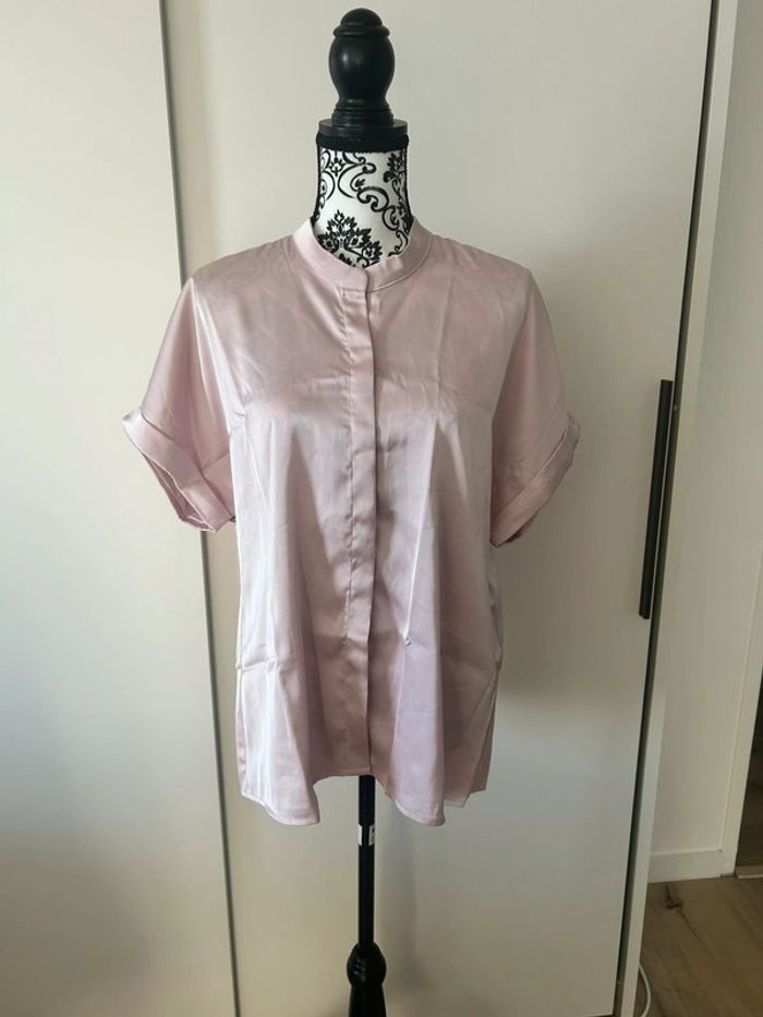 Joli blouse SHEIN taille L rose pale neuve