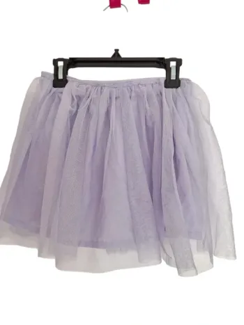 Jupe violette parme lilas pailleté H&M taille 9 a 10 ans