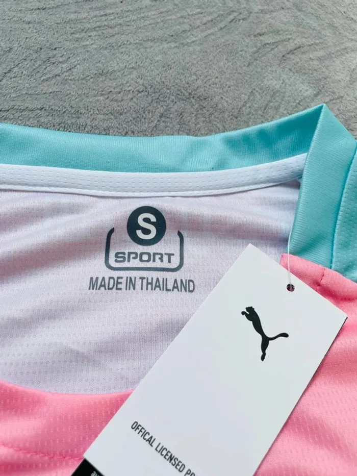 Maillot concept foot Maroc rose et bleu taille S - photo numéro 7