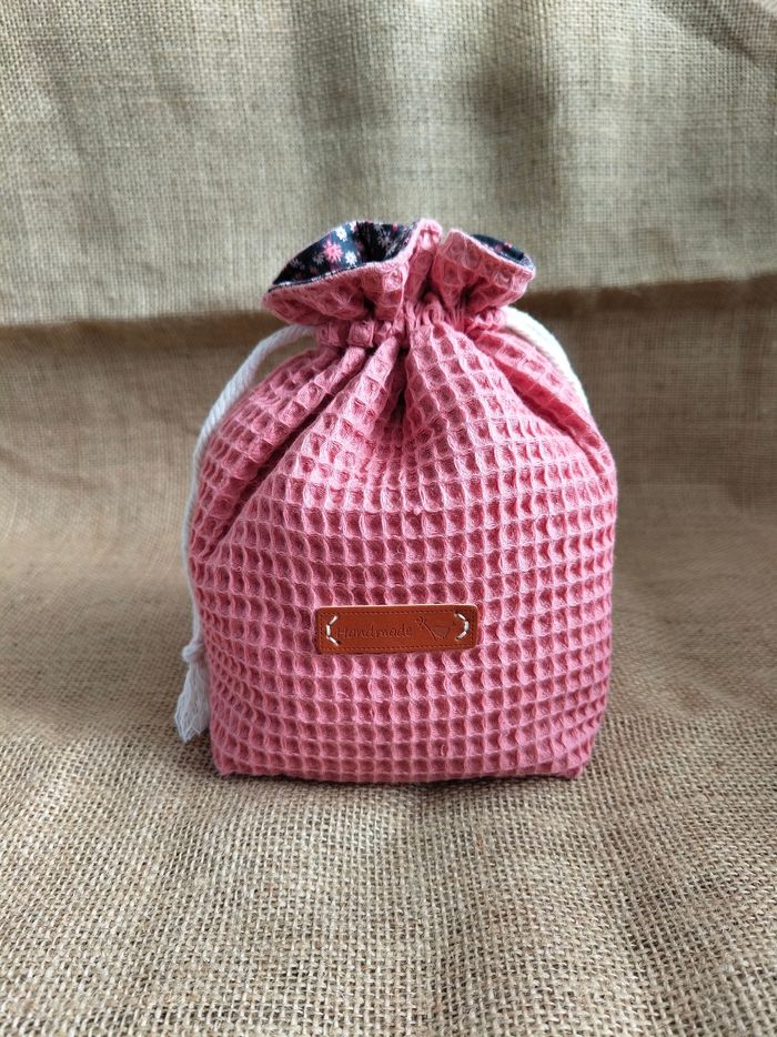 Bourse cadeau beauté - Saumon et fleurs - photo numéro 9