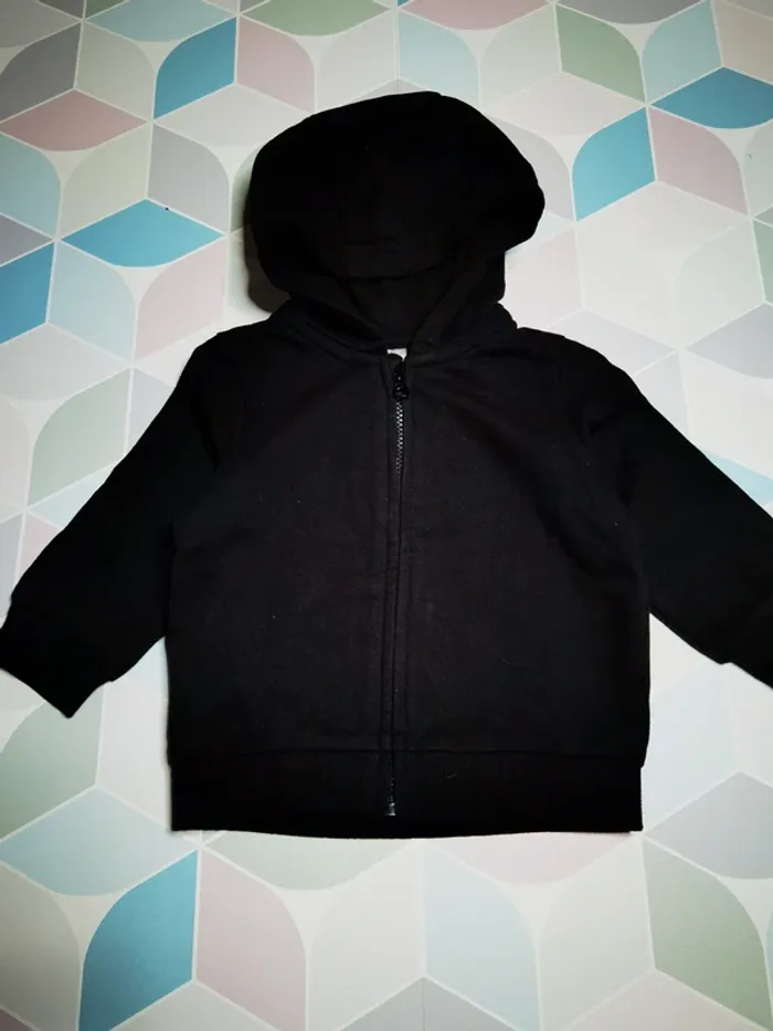 D4580 - veste zippée garçon 3 mois - photo numéro 2