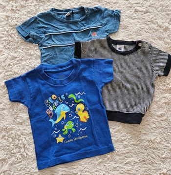 Lot 3 T-shirt 6 mois