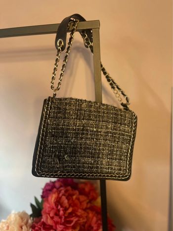 Sac noir avec effet tissé