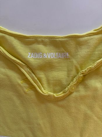 TEE shirt jaune 12ans zadig & voltaire 