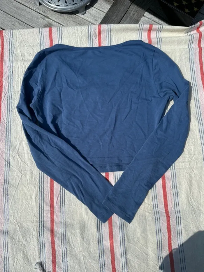 Crop top SHEIN bleu - photo numéro 3