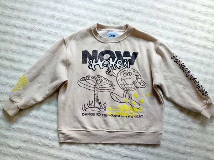 Sweat garçon 8ans Zara 🤍🩶 - photo numéro 2