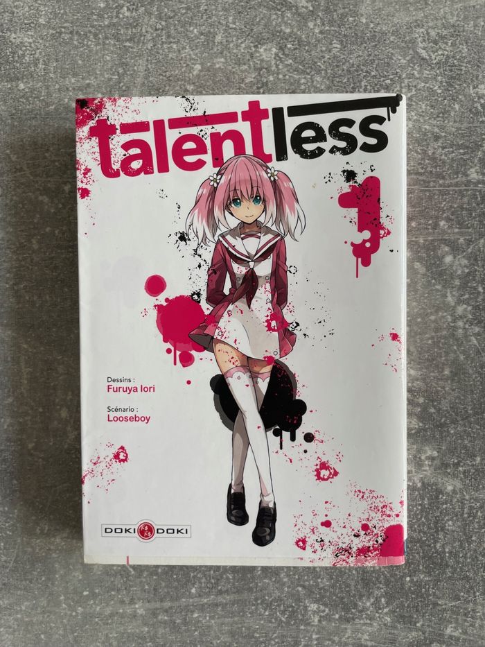 Manga Talentless/ Talent less tome 1 en version française.