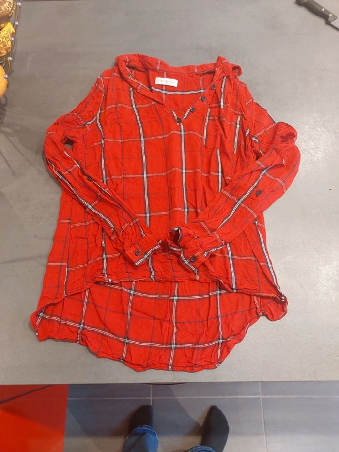 Blouse / Chemise Cache Cache rouge rayé noire comme neuf taille 38/M