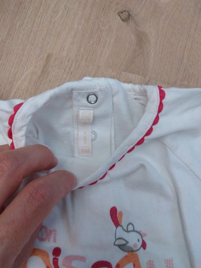2 t-shirts MC taille 12 mois - photo numéro 6