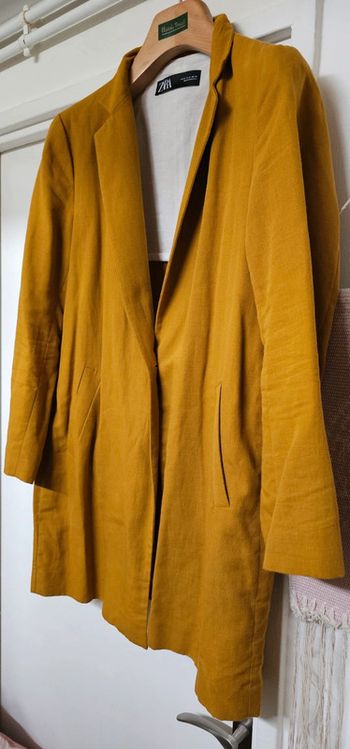 Veste Blazer Coton et Lin Zara Taille M