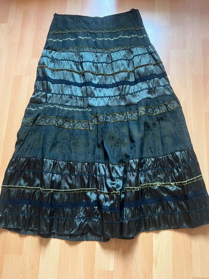 Jupe longue femme verte Palmetto taille 38 - photo numéro 4