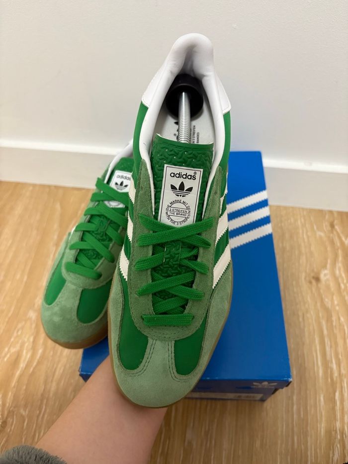 Adidas Gazelle Indoor Green / Ftw White / Haze Green – taille 39⅓, neuves - photo numéro 3