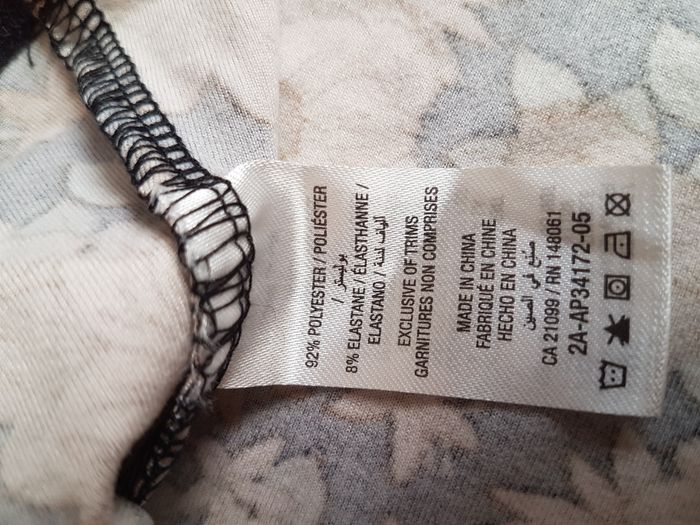 Débardeur long femme 38 (M) noir fleuri Ardene Basic - photo numéro 3