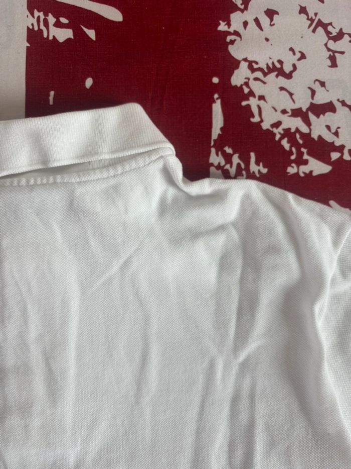 Polo manches longues Lacoste, taille S. Crocodile, bleu, blanc rouge - photo numéro 12