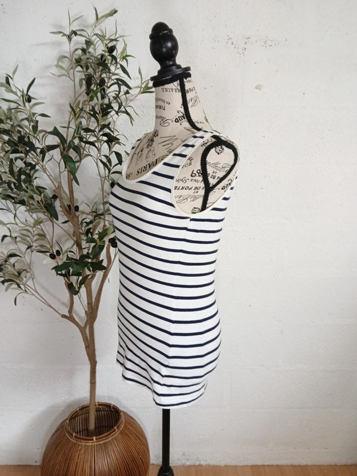 🖤🤍 Débardeur basique rayé noir et blanc – H&M - photo numéro 3