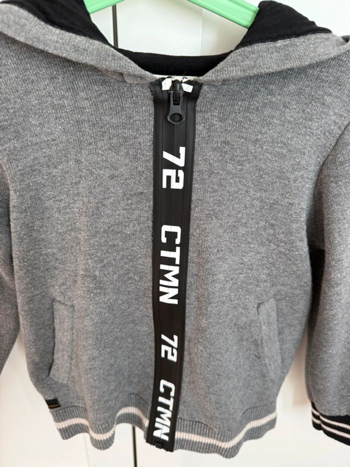 Gilet zippé à capuche catimini 5 ans - photo numéro 4