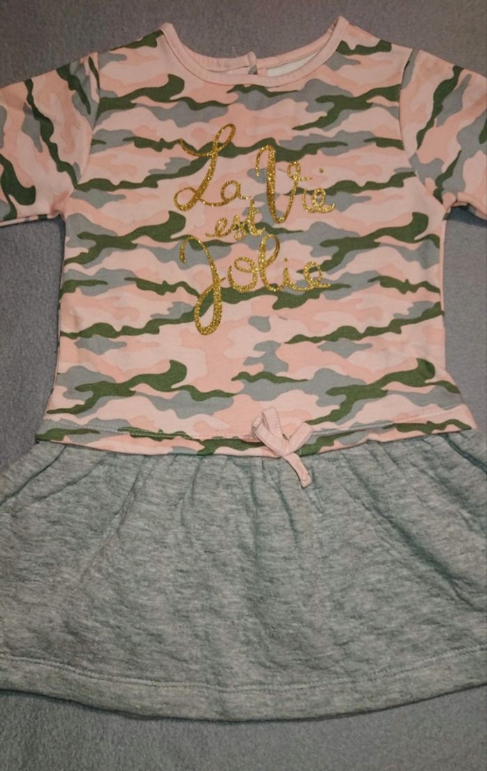 Robe manches longues, neuve, Tissaia, 2 ans/ 24 mois