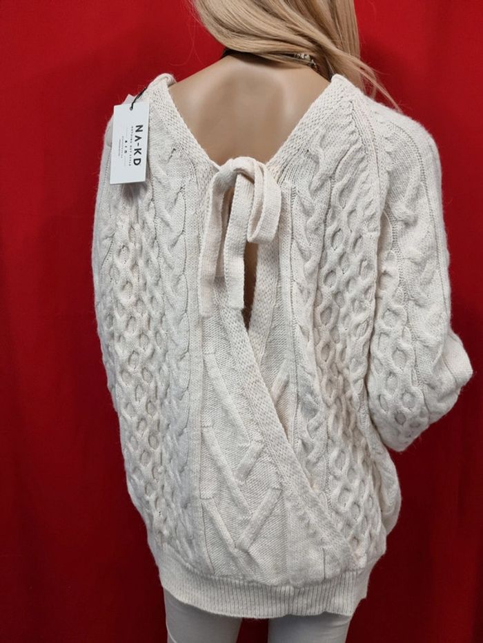 NA-KD Pull en tricot à dos ouvert * taille M * - photo numéro 6