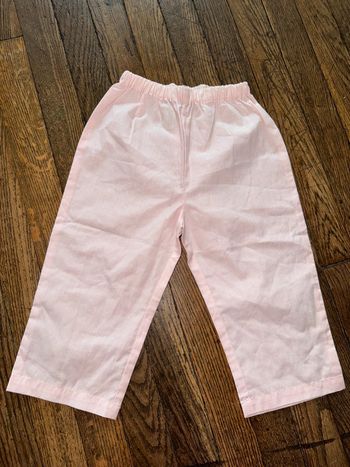 Pantalon léger à fines rayures argentés  Maloup 18 mois