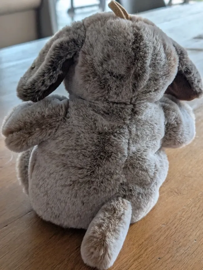 Doudou marionnette chien Rodadou Roda poil long 23 cm - photo numéro 3