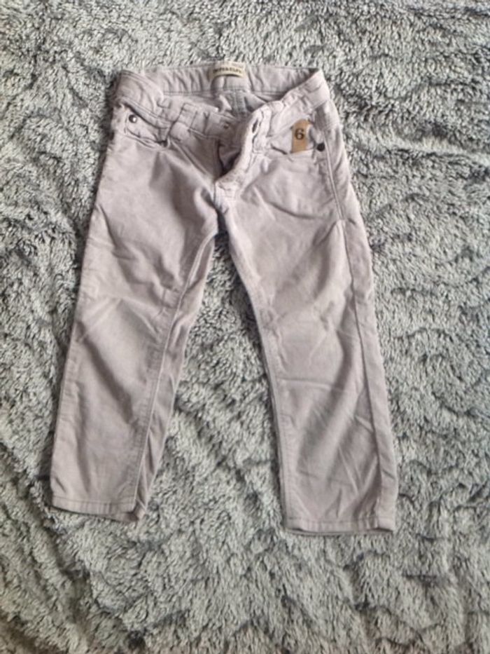 Pantalon slim effet velours Imps&Elfs gris clair - 2 ans