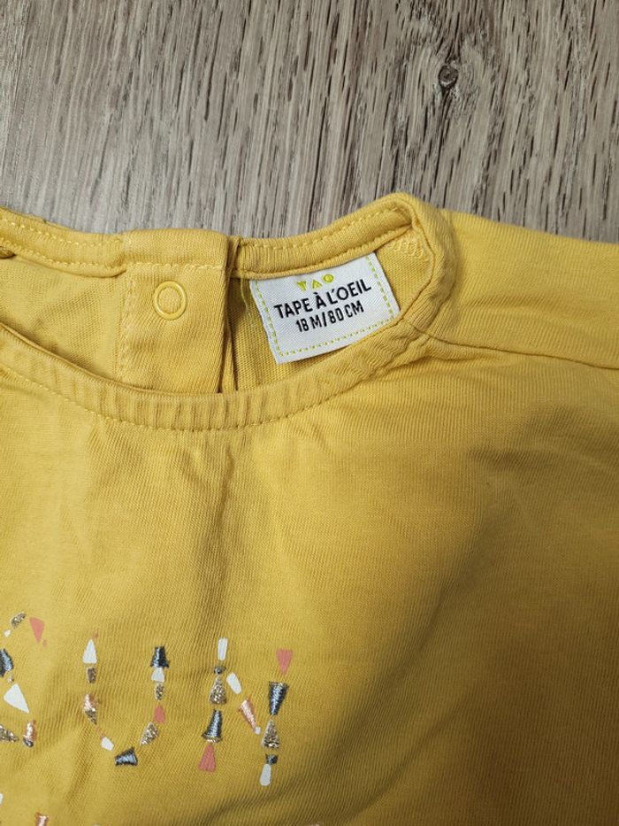t-shirt sun shine tao 18 mois - photo numéro 5