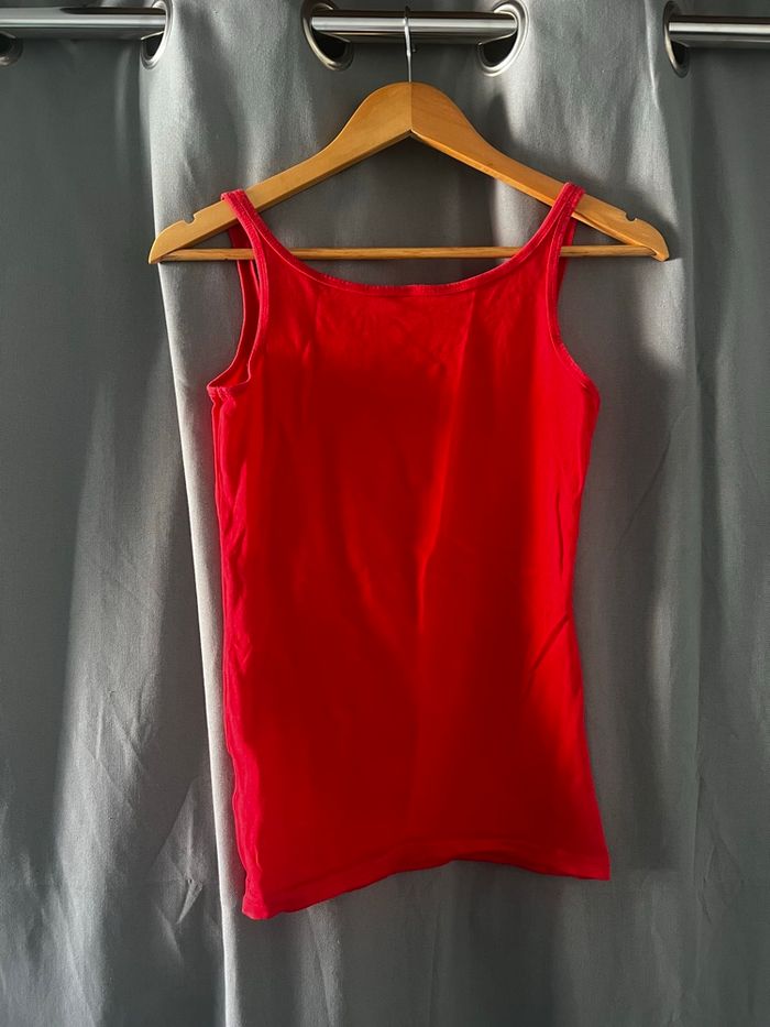 Petit débardeur simple rouge Takko Fashion taille S - photo numéro 2