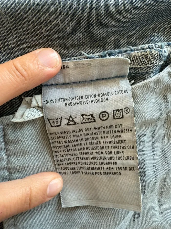 Short en jean Lévis 535 denim vintage USA taille 36 top état - photo numéro 15