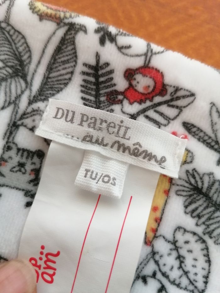 Doudou plat tête de léopard dpam - photo numéro 2
