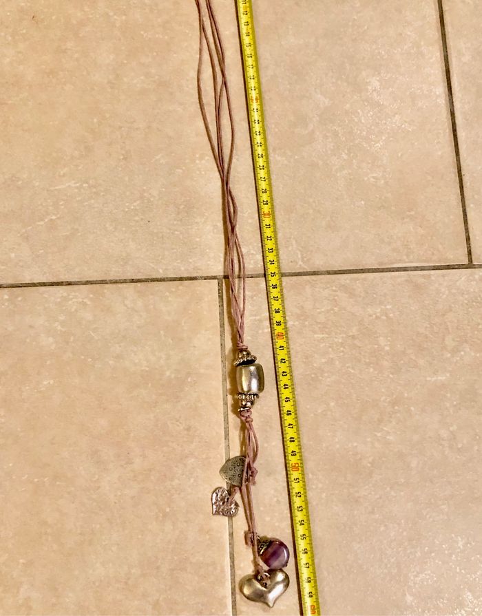 🤍 Pendentif violet et argent fait main 🤍 - photo numéro 5