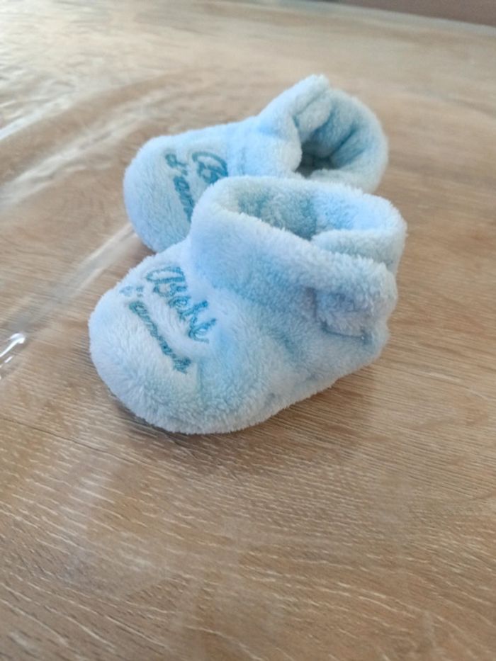 Petits chaussons garçon 0/3mois - photo numéro 2